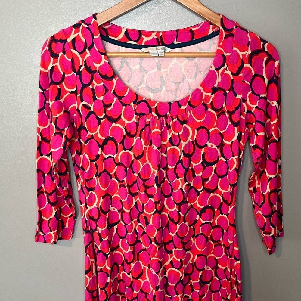Boden Geometric Print Jersey Dress - Picture 6 of 11